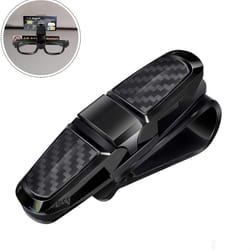 vexverm car glasses holder, portable abs sunglasses clip for sun visor, universal eyeglasses case, ticket, card clamp