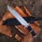 23 HANDMADE HIGH POLISH HUNTING PREDATOR BOWIE MACHETE KNIFE WSHEATH 1