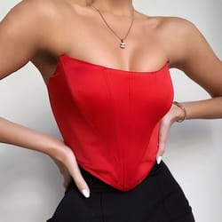 luxurious sleeveless off shoulder velvet fashion sexy corset crop tops vest female, backless bustier top solid