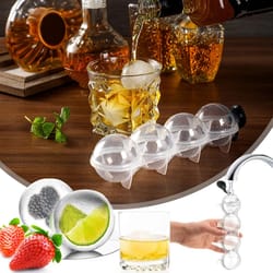 large ice mould, round ice ball maker, ice cube tray box for diy home bar, cocktail sphere ice shape maker tools