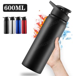 metal, leak proof, portable water bottle, reusable, outdoor sports cup, cycling, hiking, gym, travel, halloween gift
