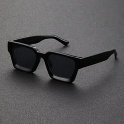 unisex plastic sunglasses, square frame fashion, street photography shades, beach trips driving accessories
