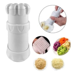 kitchen gadgets multi functional garlic cutter, vegetable chopper, garlic press accessories