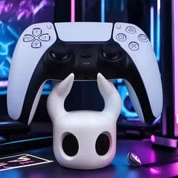universal game controller stand, compatible with most controllers, hollow knight theme, cool desktop display for gamers