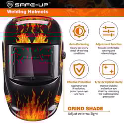 auto-darkening welding helmet with true color shield