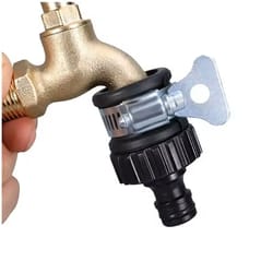 2 piece universal water faucet hose adapter set for garden and car wash use