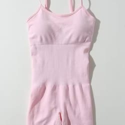 seamless one-piece fitness bodysuit – peach lift quick-dry yoga wear