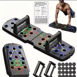 multi-functional push up board home workout system