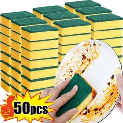 double sided heavy duty cleaning sponge