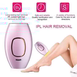 ipl hair removal device with 500000 flashes for painless permanent body and bikini treatment