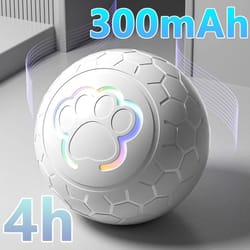 smart electronic pet toy ball with usb charging and rgb lights