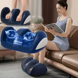 electric shiatsu foot and calf massager with heat and kneading
