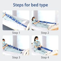 bed ladder pull up assist strap with handles for seniors and mobility support