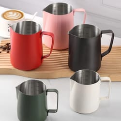 stainless steel coffee milk frothing pitcher