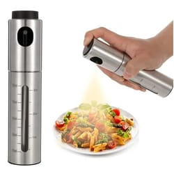 stainless steel olive oil spray bottle with scale