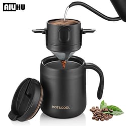 stainless steel portable coffee dripper reusable filter holder