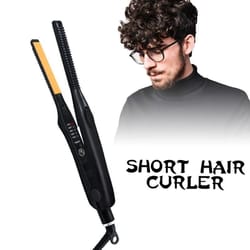 2 in 1 hair straightener and curler ceramic flat iron