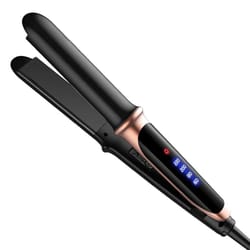 2 in 1 professional hair straightener and curler flat iron for smooth and shiny styling