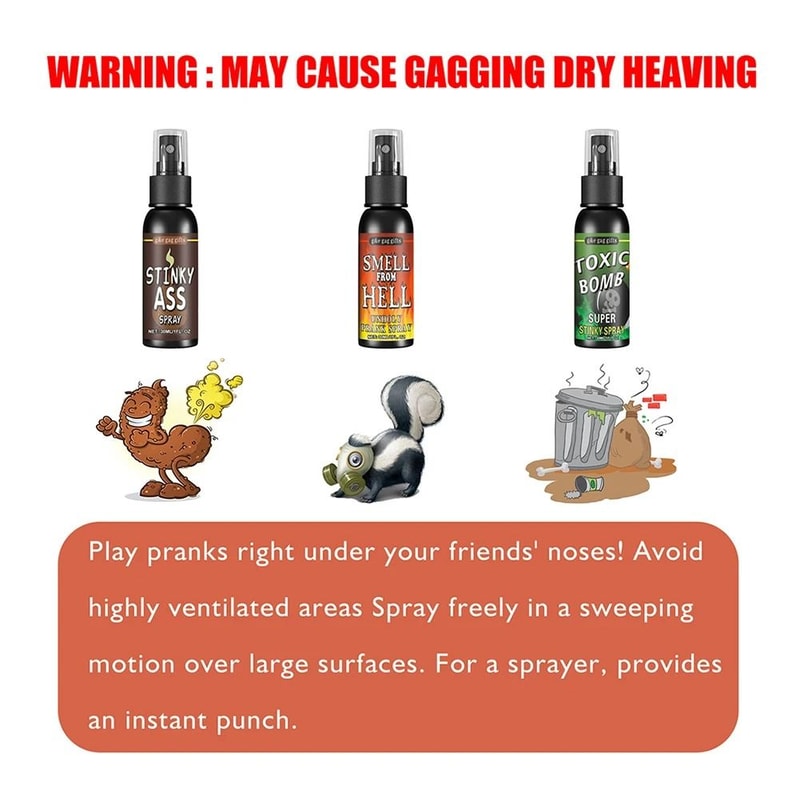 30ml Fart Spray Prank Toy Smelly Stink Bomb Gag Gift For Parties Jokes And Fun Pranks 5