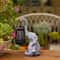 Solar Animal Garden Statue With Lantern Elephant Or Giraffe Resin Figurine 5