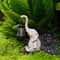 Solar Animal Garden Statue With Lantern Elephant Or Giraffe Resin Figurine 8