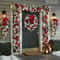 Flocked PVC Christmas Wreath And Garland Decor For Doors Trees And Holiday Home Styling 1