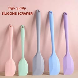 silicone cream spatula heat resistant non stick scraper for baking and cooking