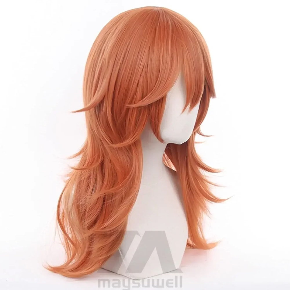 Angel Devil Orange Brown Cosplay Wig 2