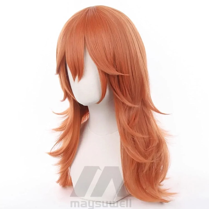 Angel Devil Orange Brown Cosplay Wig 3