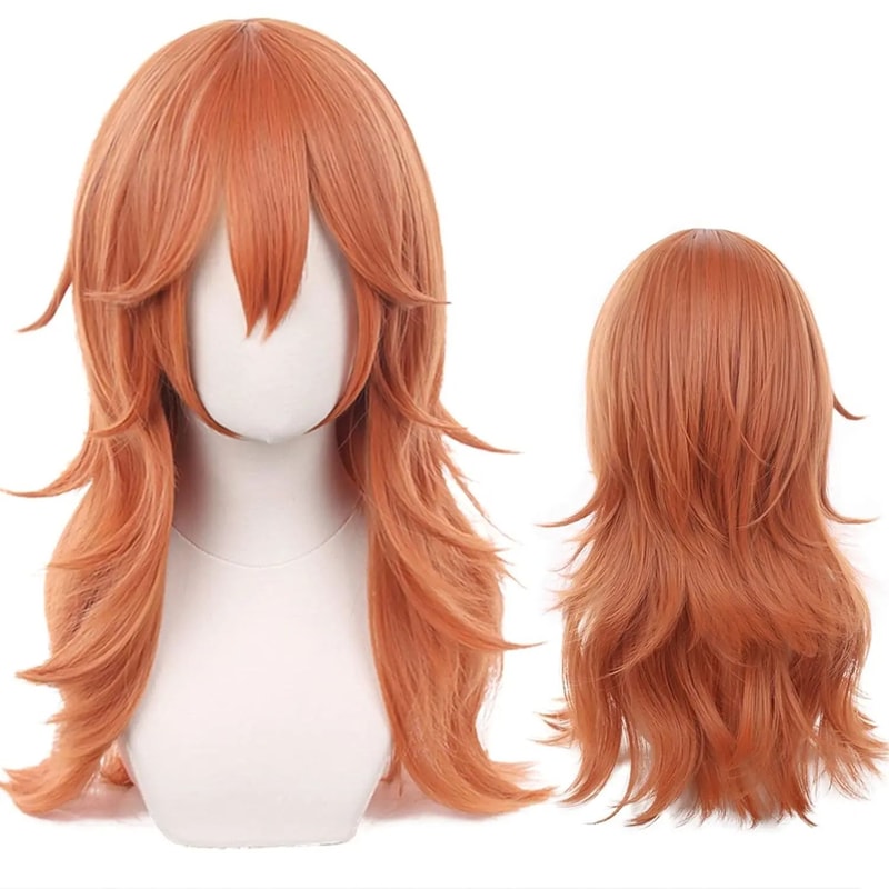 Angel Devil Orange Brown Cosplay Wig 8