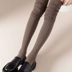 knee high socks thin long stacked socks womens high elastic stockings