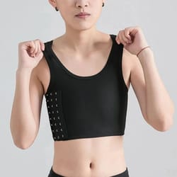 breathable side buckle chest binder short vest for women