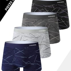mens breathable boxer briefs 4 piece set