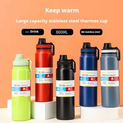 stainless steel vacuum sports water bottle for 12 hour hot and cold hydration