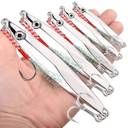 sinking metal jig fishing lure jig spoon wobbler bait for sea fishing