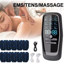 physiopulse digital tens ems therapy device – portable muscle stimulator for pain relief and recovery