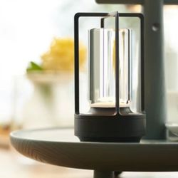 crystal touch led table lamp – rechargeable ambient light for home, dining & camping