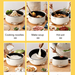 mealmate mini multi-cooker – 220v electric hot pot with non-stick pan for 1–2 people