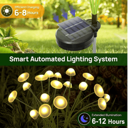 solar jellyfish sway lights – waterproof led outdoor pathway decor for garden & patio