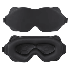 3d contour sleep mask – light blocking eye mask for sleeping and travel comfort