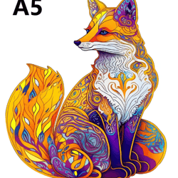 elephant wooden puzzle for adults – irregular animal shape brain teaser and stress relief gift