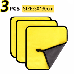 3 5 10pcs car wash microfiber towel 30x30 60cm car cleaning drying cloth hemming car care cloth detailing car wash towel