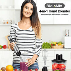 biolomix 4 in 1 hand blender with chopper and smoothie cup