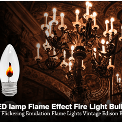 vintage flame effect led bulb e14 e27 candle light for home decor and ambient lighting