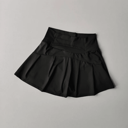 high waist sports skirt with lined shorts quick dry tennis and golf skort for women