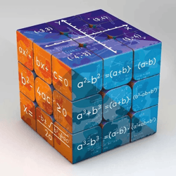 3x3 science cube puzzle educational toy for kids featuring chemistry and math elements