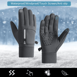 waterproof thermal winter gloves for running cycling and outdoor work