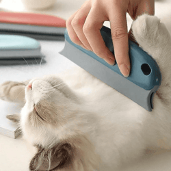 pet hair remover brush for cats and dogs with gentle fur shaving and cleaning