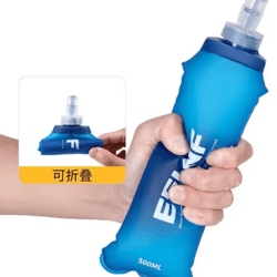 hydraflex 500ml collapsible tpu water bottle – lightweight soft flask for running, hiking, and travel