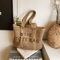 marseille woven straw tote